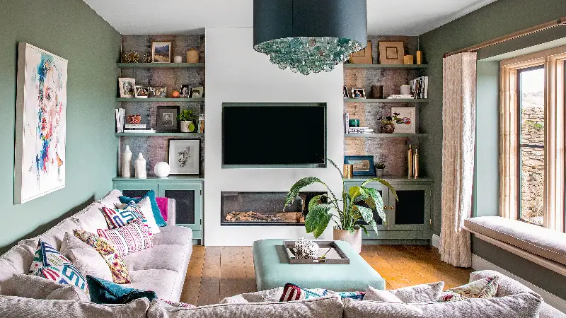 طراحی فضای تی وی روم در دکوراسیون داخلی