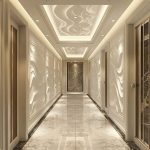 کناف سقف پذیرایی ال شکل