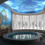 سقف کاذب آسمان مجازی برای استخر