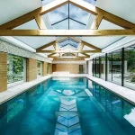 سقف کاذب شیشه ای برای استخر