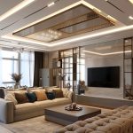 کناف سقف پذیرایی ال شکل