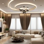 کناف سقف پذیرایی گرد