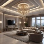 کناف سقف پذیرایی گرد