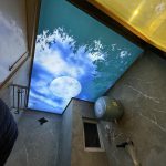 سقف کاذب سرویس بهداشتی طرح دار