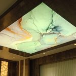 سقف کاذب طرح دار دستشویی