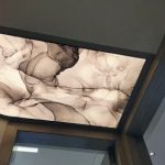 سقف کاذب سرویس بهداشتی طرح دار