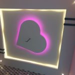 کناف اتاق خواب طرح قلب