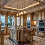 کناف سقف آشپزخانه کلاسیک