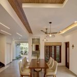 سقف کاذب طرح چوبی