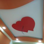 کناف اتاق خواب طرح قلب