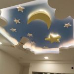 کناف اتاق کودک ماه و ستاره