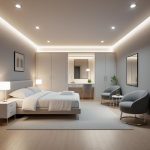 طرح کناف اتاق خواب ساده