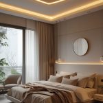 کناف سقف اتاق خواب جدید