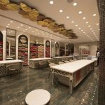 سقف کناف مغازه بوتیک